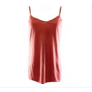 Famous Brand Women's New Solid V Neck Tank Cami Top Navy Size M